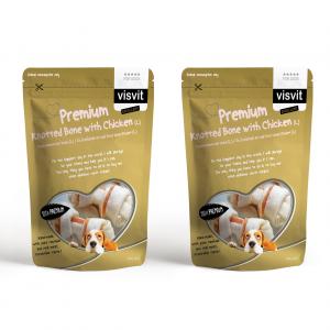 Premium knotted bone with Chicken for Dogs - large